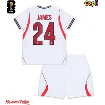 Anglia Reece James #24 Echipament de Fotbal Replică Mondial 2026 Copii Acasa (+ Șorturi)
